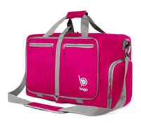 Bago Borsone da viaggio per donne e uomini, borsone pieghevole piccolo e medio, per bagagli, viaggi, palestra, sport, rosa, 40L, Borsone da viaggio