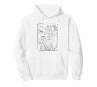 Bagpuss & Co - Schizzo Professore Yaffle Gabriel e Madeleine Felpa con Cappuccio