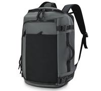BAGROUPS Bagaglio a Mano 40x30x20 per Wizz Air Espandibile 40x30x25 cm Zaino da Viaggio Aereo Zaino Sportivo Impermeabile con Scomparto per Scarpe Piccolo Zaino per Porta PC 15.6 pollici Nero