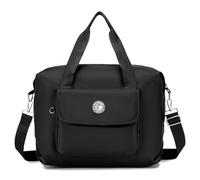 BAGROUPS Borsa da Viaggio 40x30x20 Wizzair Pieghevole Bagaglio a Mano 25L Impermeabile Borsone da Sportiva Borsa Palestra Leggera Borsas da Weekend Donna Uomo per Sport Viaggi Parto Ospedale Nero