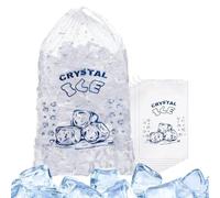 Bags Ice Storage 100 - high-performance stylish Pieces Heavy Duty Freezer, functional, Keeper Portable Drawstring, Food Delivery Beach Road Trips | Multipurpose Outdoor Indoor Utility modern