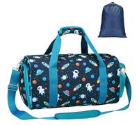 Bagseri Borsa da ballo per ragazze, borsone da danza con scomparto per scarpe per bambini sopra i 6 anni, borsa da viaggio per pigiama party con tasche separate asciutte bagnate, Astronauta spaziale