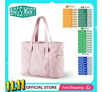 BAGSMART Borsa a Spalla per Donne Grande Capacità Borsa a Tracolla Borsa a Mano per Studentesse Borsa da Shopping per Donne