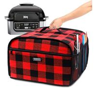 BAGSPRITE Copertura antipolvere compatibile con friggitrice ad aria Ninja Foodi, Ninja Foodi Grill (AG301, AG302, AG400), copertura per elettrodomestici con tasche per accessori Ninja, accessori per