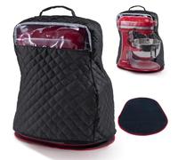 BAGSPRITE Copertura per miscelatore con cursori per elettrodomestici, compatibile con mixer KitchenAid da 6/7/8 litri, con tasche per accessori e accessori da cucina