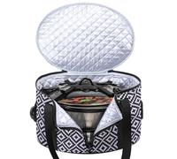 BAGSPRITE Custodia per cottura lenta compatibile con contenitore per pentole da 6-8 litri per cibi caldi e Hamlton Beach Slow Cooker Tote con chiusura coperchio per coperture antipolvere Crock-pot