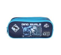 Bagtrotter Astuccio per matite da scuola a 2 scomparti Jurassic World Blu