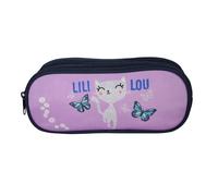 Bagtrotter Astuccio per matite scuola 2 scomparti Lili Lou Viola