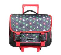 Bagtrotter Cartella con rotelle 38 cm Minecraft Nero