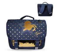 Bagtrotter - Cybel - Cartella 38cm - Navy - 2 scomparti - 1 tasca con patta - 1 tasca per bottiglia - Spallacci imbottiti - Fondo rinforzato - Schienale imbottito - 38x13x34cm - Poliestere -