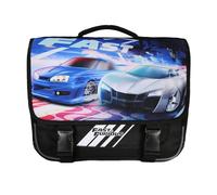 Bagtrotter - Fast And Furious - Zaino 38cm - Nero - 2 scomparti - 1 tasca con patta - 1 tasca portabottiglia - Spallacci imbottiti - Fondo rinforzato - Schienale imbottito - 38x13x34cm - Poliestere