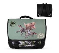 Bagtrotter Jurassic World - Zaino scolastico reversibile, 38 cm, colore verde, 2 scomparti