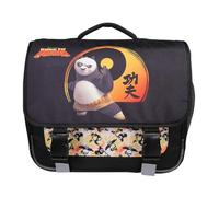 Bagtrotter - Kung Fu Panda - Zaino 38cm - Nero - 2 scomparti - 1 tasca con patta - 1 tasca per bottiglia - Spallacci imbottiti - Fondo rinforzato - Schienale imbottito - 38x13x34cm - Poliestere -
