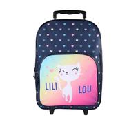 Bagtrotter - Lili Lou - Zaino scuola su ruote - Navy - 1 scomparto con zip - 1 tasca con zip - Spallacci imbottiti - 30x12x41cm - Poliestere - Zaino scuola infanzia