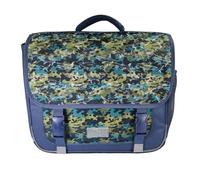 Bagtrotter - Phileas - Sharks - Cartella 38cm - Navy - 2 scomparti - 1 tasca con patta - 1 tasca per bottiglia - Spallacci imbottiti - Fondo rinforzato - Schienale imbottito - 38x13x34cm -