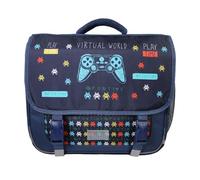 Bagtrotter - Phileas - Videogiochi - Zaino 38cm - Navy - 2 scomparti - 1 tasca con patta - 1 tasca per bottiglia - Spallacci imbottiti - Fondo rinforzato - Schienale imbottito - 38x13x34cm -
