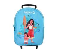 Bagtrotter - Vaiana - Disney - Zaino scuola su ruote - Blu - 1 scomparto con cerniera - Spallacci imbottiti - 25x12x32cm - Poliestere - Zaino scuola materna