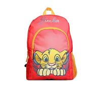 Bagtrotter Zaino 37 cm con tasca Disney Il re Lion Simba Rosso