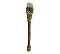 Baguette de cristals wiccane - Accessoire de cosplay pour rituels spirituels et méditation, outil énergétique décoratif | Baguette de cristals pour la divination, la décoration d', la décorati