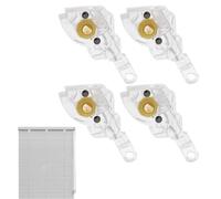 Bağuette D'inclinaison En Métalmécanisme D’inclinaison à Profil Bas | 4x Remplacement De Bağuette Pivotante 25 Mm | Accessoires De Réglage Pour Stores Horizontaux, Réparation Facile Et à La Ma
