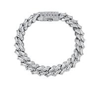 Baguette dorata 14K MOISSanite CUCCHANA CUBANE CAMINA CAMPARE, CUCCHIO DELLA HIP HOP, Gioielli glamour