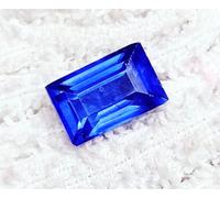 Baguette Taglio Naturale Zaffiro Blu 7.15 + KT Certificato Loose Gemma ~ Omaggio