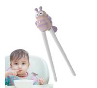 Baguettes pour débutants - Baguettes d'apprentissage flexible pour enfant | Design mignon en forme d'abeille, parfaites pour aider les tout-petits à manger facilement, réutilisables et adaptées aux