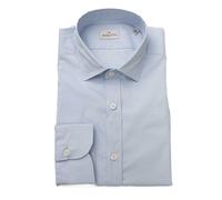 Bagutta Light Blue Cotton Men Shirt - XL