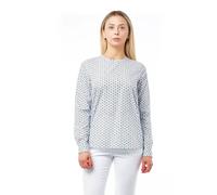 Bagutta White Cotton Women Shirt with Skull Print Closure Detail - M
