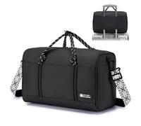 BAGZY Bagaglio a Mano 40x20x25 ryanair, Borsa a Tracolla Impermeabile da Donna Uomo Borsa Viaggio 40x20x25 ryanair Leggera Signora Multitasche Casual Moda Borsa Spalla Donna Crossbody Bag, Nero