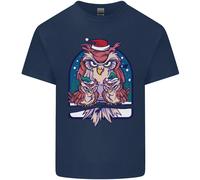 Bah Humbug Gufo Grinch Natale Maglietta Bambini