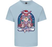 Bah Humbug Gufo Grinch Natale Maglietta Bambini