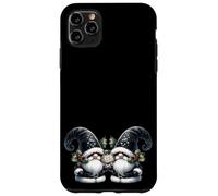 Bah Humbug Sign For Gothic Xmas Gnome Black Christmas Couple Custodia per iPhone 11 Pro Max