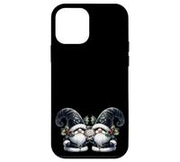 Bah Humbug Sign For Gothic Xmas Gnome Black Christmas Couple Custodia per iPhone 12 mini
