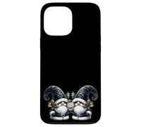 Bah Humbug Sign For Gothic Xmas Gnome Black Christmas Couple Custodia per iPhone 13 Pro Max