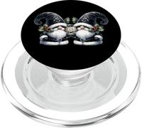 Bah Humbug Sign For Gothic Xmas Gnome Black Christmas Couple PopSockets PopGrip per MagSafe