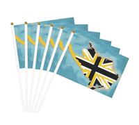 Bahamas bandiera mappa con tre colori Stampa Palmare Bandiera Pole Bandiere portatili Decor Eventi Versatile Uso Gruppo Attività