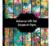 Bahamas Folk Art Scrapbook Paper, North America Junk Journal Paper, Travel Decorative Paper, DIY Project, Origami, Collage Sheets, Decoupage Paper, 10 Designs, Double Sided