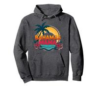 Bahamas Mama Tropical Paradise Beach Vacanza Felpa con Cappuccio, Unisex per Adulti, Grigio Scuro, L