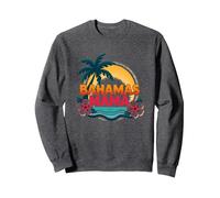 Bahamas Mama Tropical Paradise Beach Vacanza Felpa, Unisex per Adulti, Grigio Scuro, L