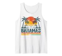 Bahamas Tramonto Palme Vintage Canotta