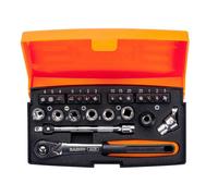 Bahco 0.6cm Metrico Presa e un Po' Set 24 Pezzi Singolo Esagonale Finitura Opaca