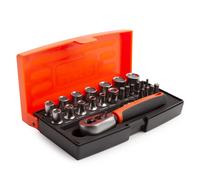 Bahco 0.6cm Quadrato Guida Metrica Punta e Incavo Set 25 Pezzi 6 Punto SL25