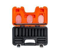 Bahco 1.3cm Drive Profondo Metrico Urto Presa Set Singolo Esagonale 14 Pezzi