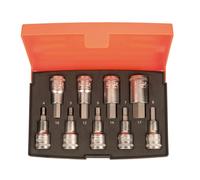 Bahco 1.3cm Guida Metrica Punta Esagonale Set 9 Pezzi Standard Lunghezza S9HEX