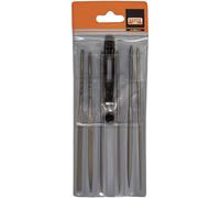 Bahco 2-470-16-1-0 Assortimento di lime ad ago 6 pz. 160 mm in astuccio in