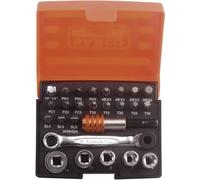 Bahco 2058/S26 Kit di chiavi a bussola metrico 1/4 (6.3 mm) 26 parti