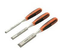 Bahco Bordo Smussato Legno Set Scalpelli 3 Pezzi Misura 12, 18 E 25mm BAH424PS3