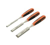 Bahco Bordo Smussato Legno Set Scalpelli 3 Pezzi Misura 12, 18 E 25mm BAH424PS3