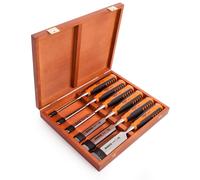 Bahco Bordo Smussato Legno Set Scalpelli 6 Pezzi IN Scatola di Legno 424P-S6